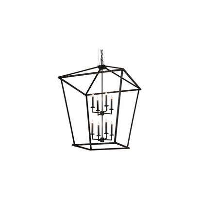 8 Light 51" Wide Taper Candle Pendant