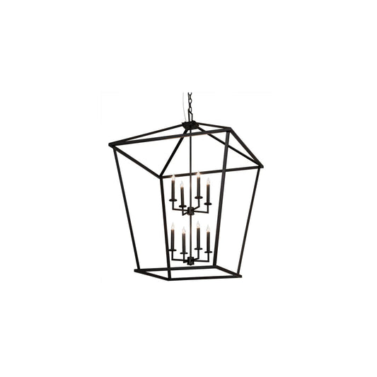 8 Light 51" Wide Taper Candle Pendant