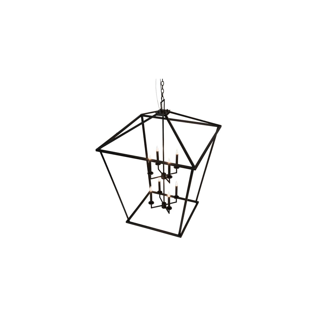 8 Light 51" Wide Taper Candle Pendant