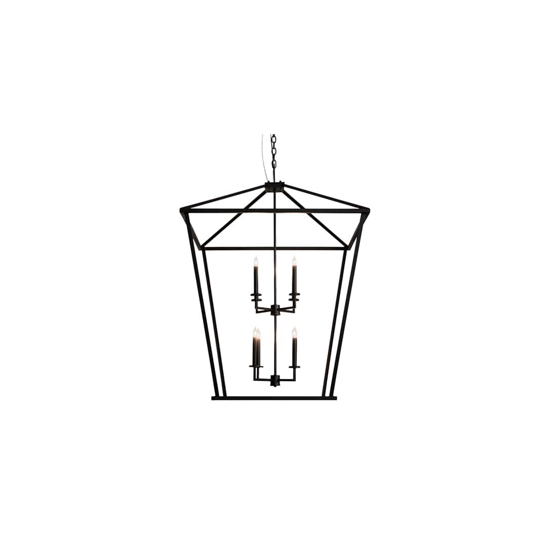 8 Light 51" Wide Taper Candle Pendant