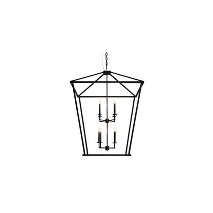 8 Light 51" Wide Taper Candle Pendant