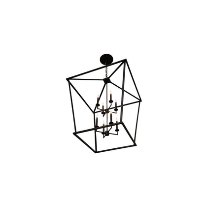 8 Light 51" Wide Taper Candle Pendant