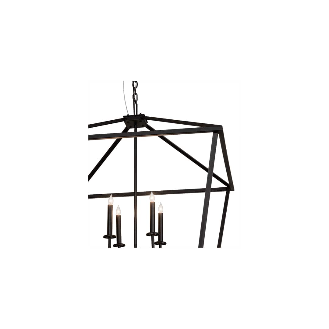 8 Light 51" Wide Taper Candle Pendant