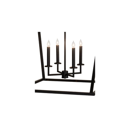 8 Light 51" Wide Taper Candle Pendant