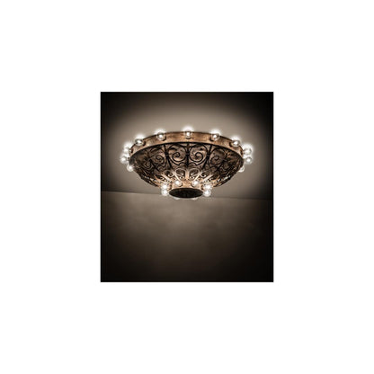 Osteria 24 Light 46" Wide Flush Mount Bowl Ceiling Fixture