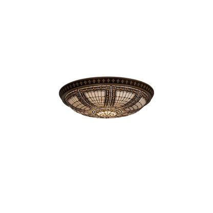 Fleur-de-lis 8 Light 45" Wide Flush Mount Bowl Ceiling Fixture