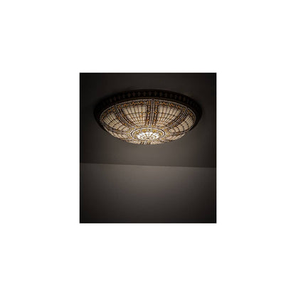 Fleur-de-lis 8 Light 45" Wide Flush Mount Bowl Ceiling Fixture