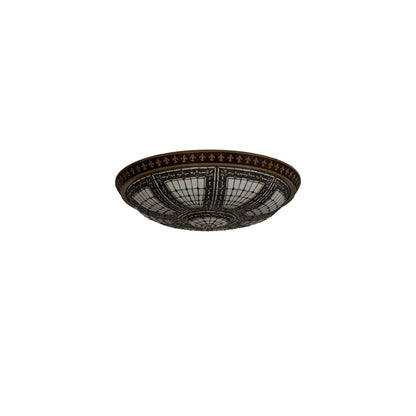 Fleur-de-lis 8 Light 45" Wide Flush Mount Bowl Ceiling Fixture