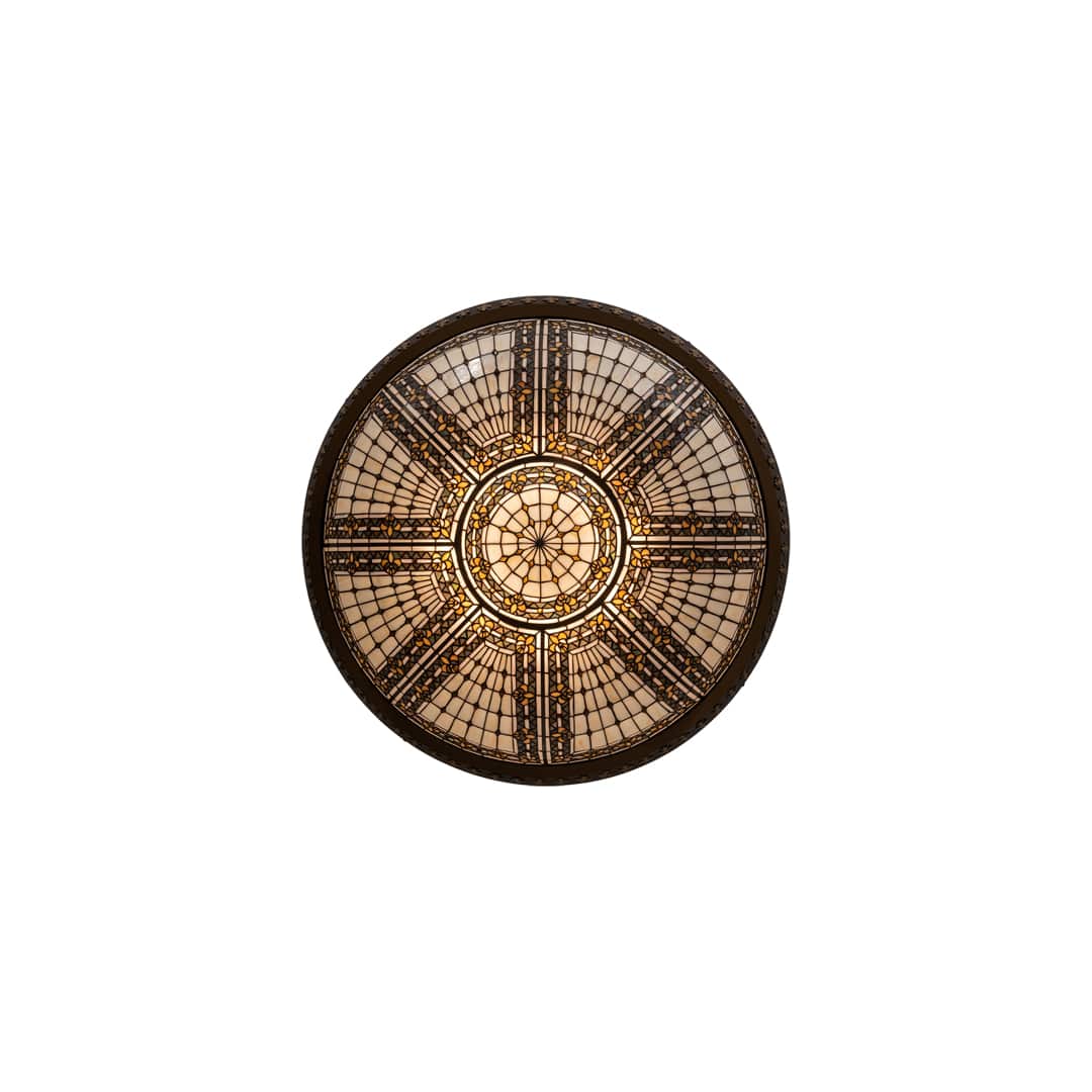 Fleur-de-lis 8 Light 45" Wide Flush Mount Bowl Ceiling Fixture