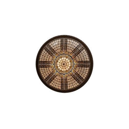 Fleur-de-lis 8 Light 45" Wide Flush Mount Bowl Ceiling Fixture