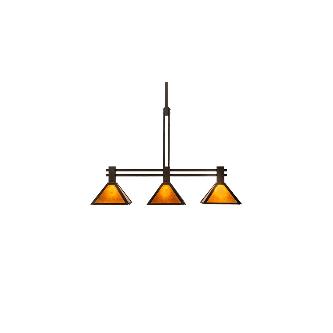 3 Light 45" Wide Linear Pendant