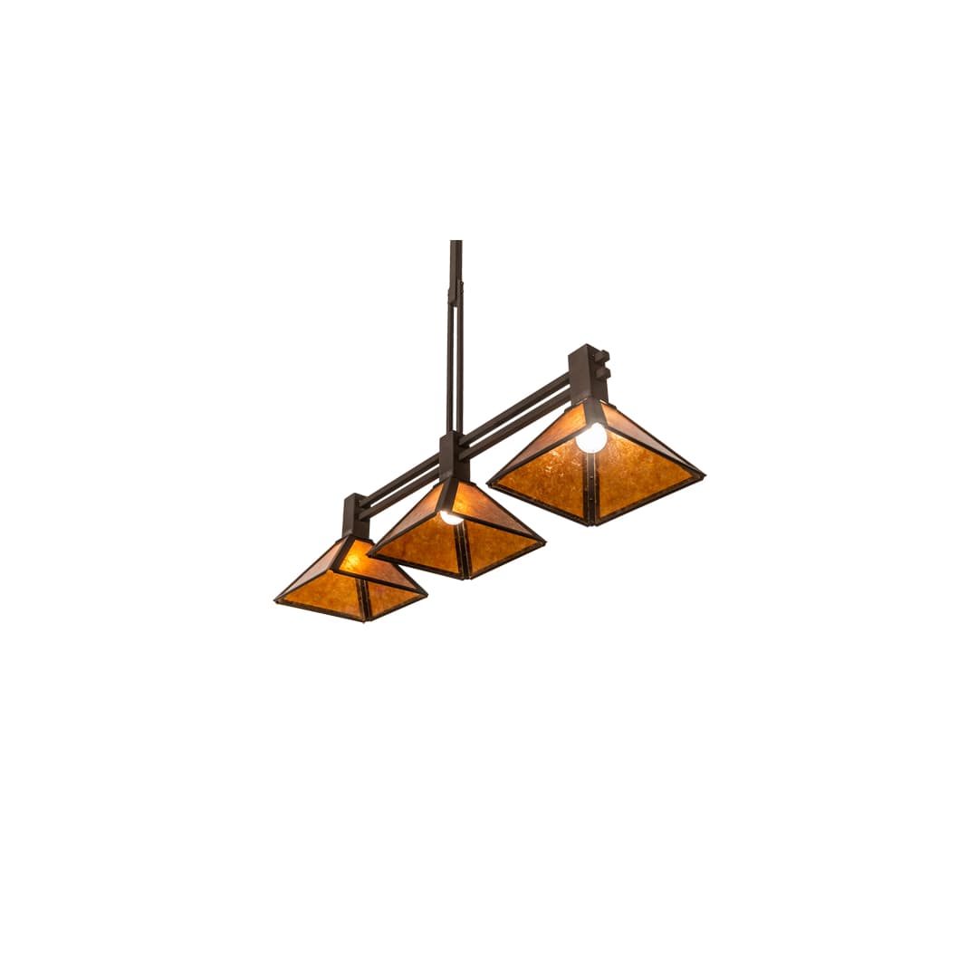 3 Light 45" Wide Linear Pendant