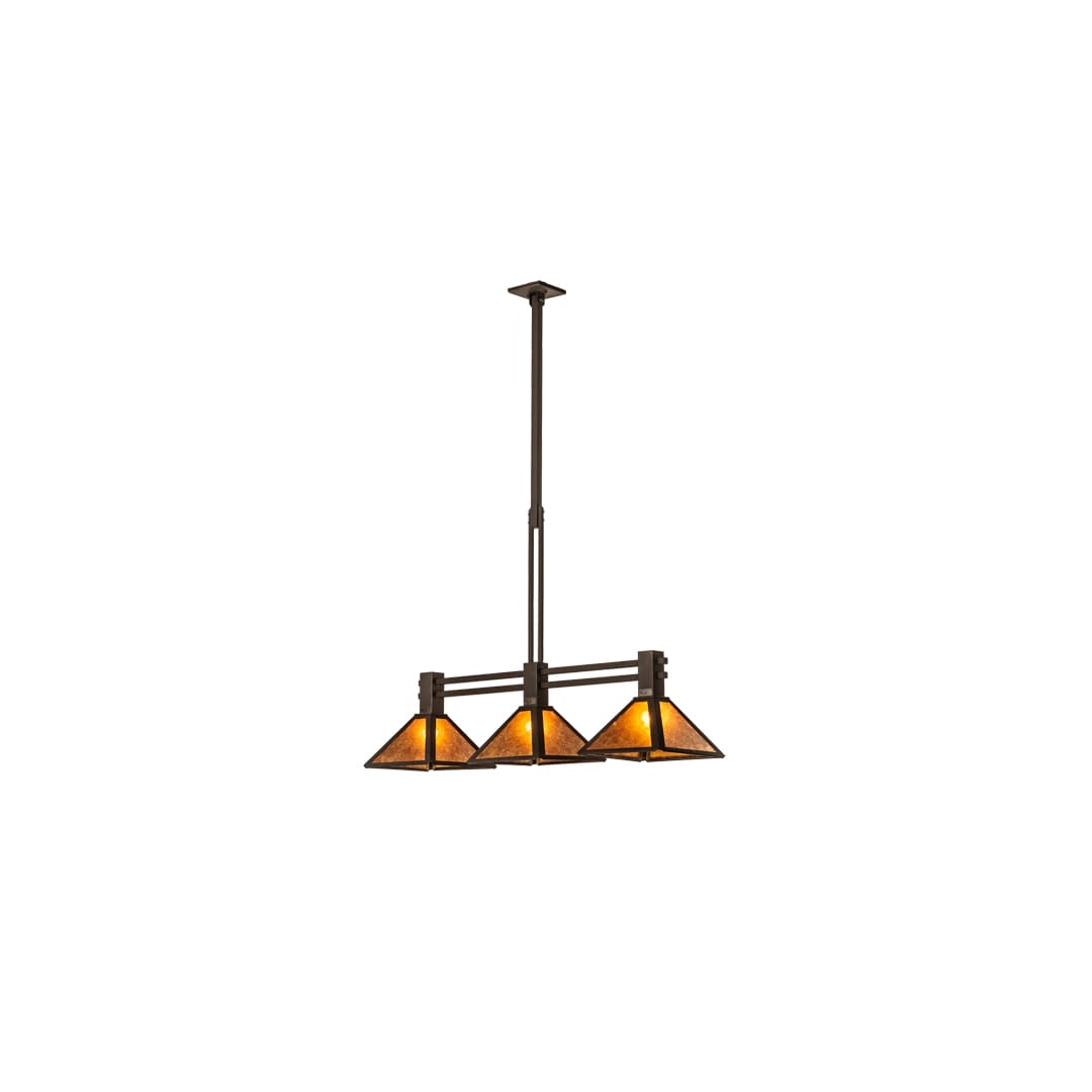 3 Light 45" Wide Linear Pendant