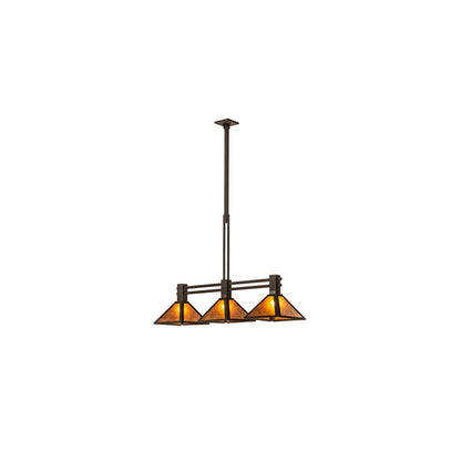 3 Light 45" Wide Linear Pendant