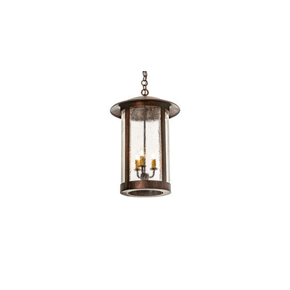 3 Light 14" Wide Taper Candle Pendant
