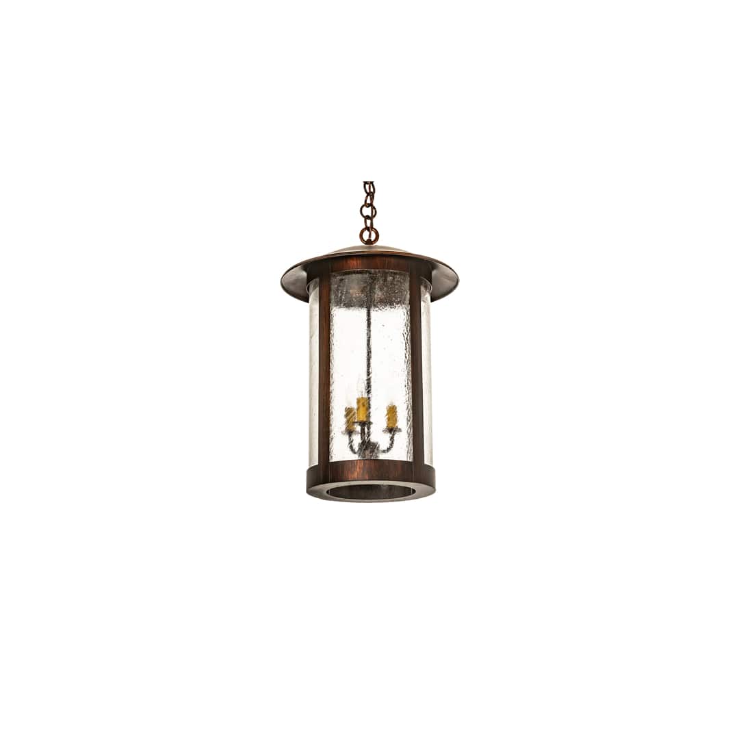 3 Light 14" Wide Taper Candle Pendant