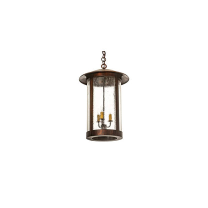 3 Light 14" Wide Taper Candle Pendant