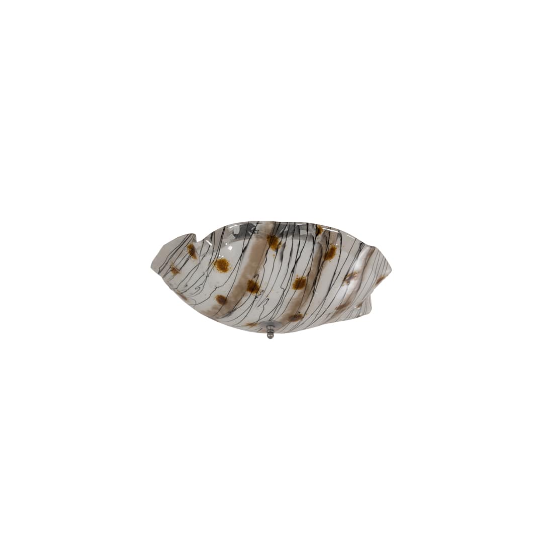 Metro Fusion 3 Light 24" Wide Semi-Flush Bowl Ceiling Fixture - Nickel Finish