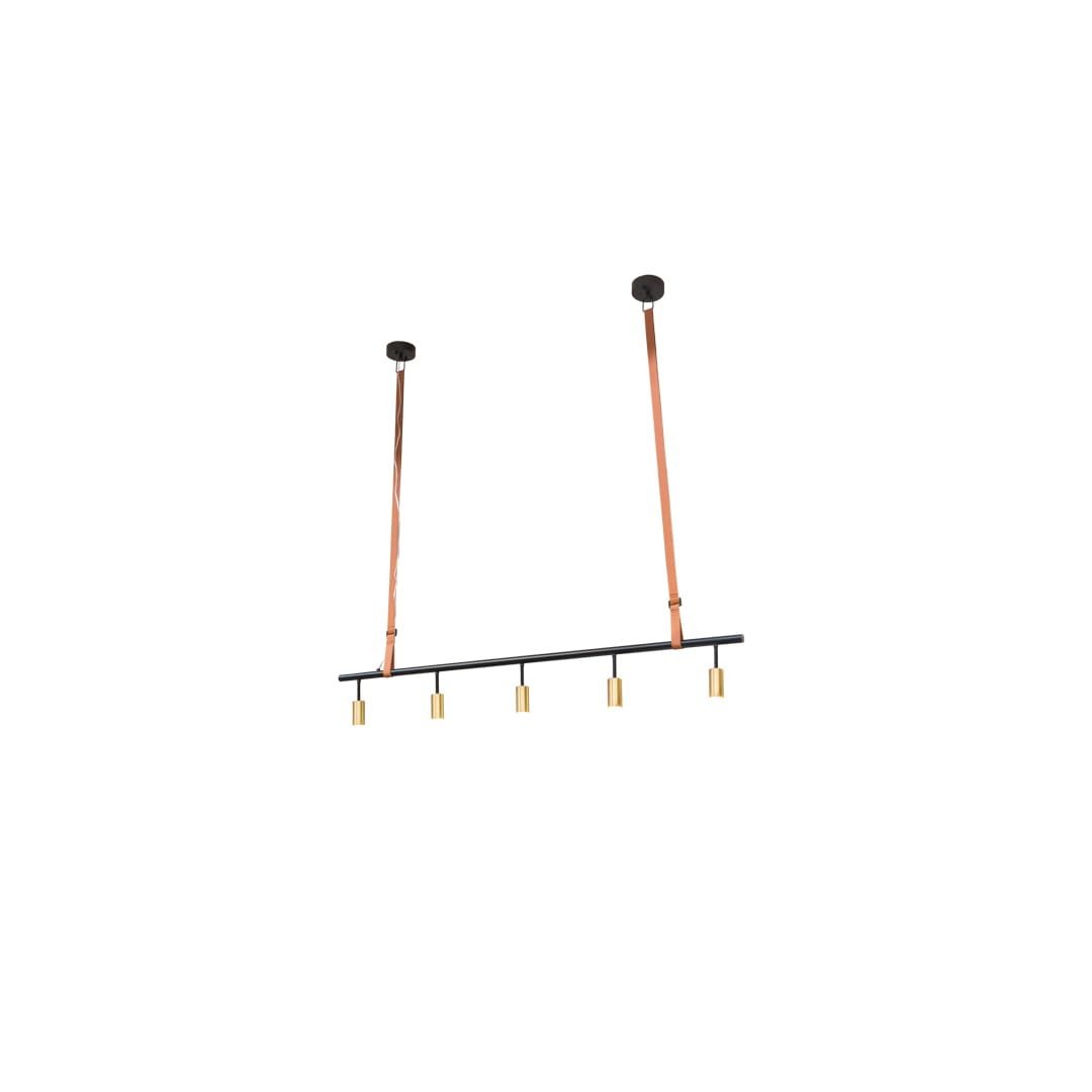 5 Light 71" Wide Suspension Linear Pendant