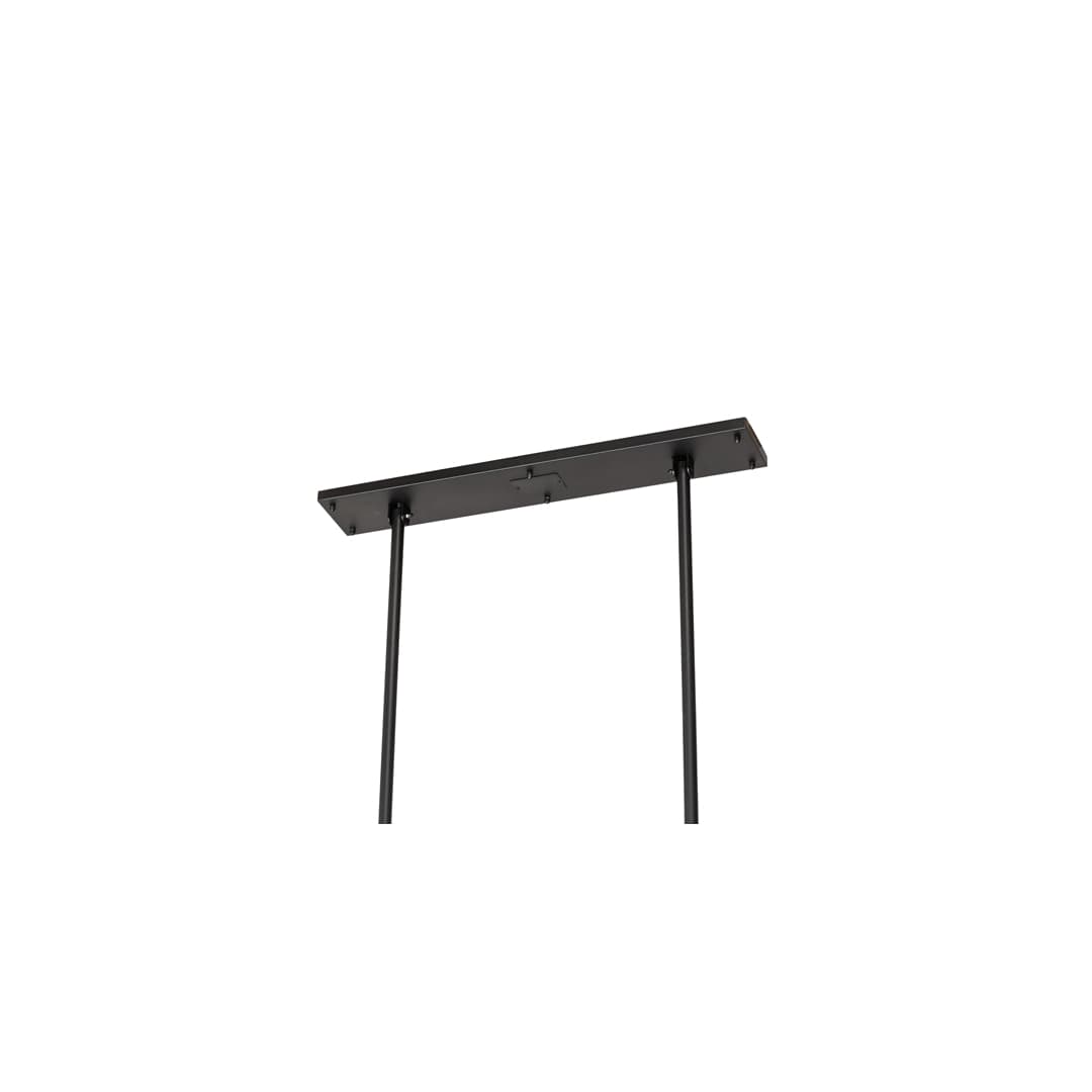 22 Light 48" Wide Wood Linear Pendant