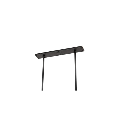 22 Light 48" Wide Wood Linear Pendant