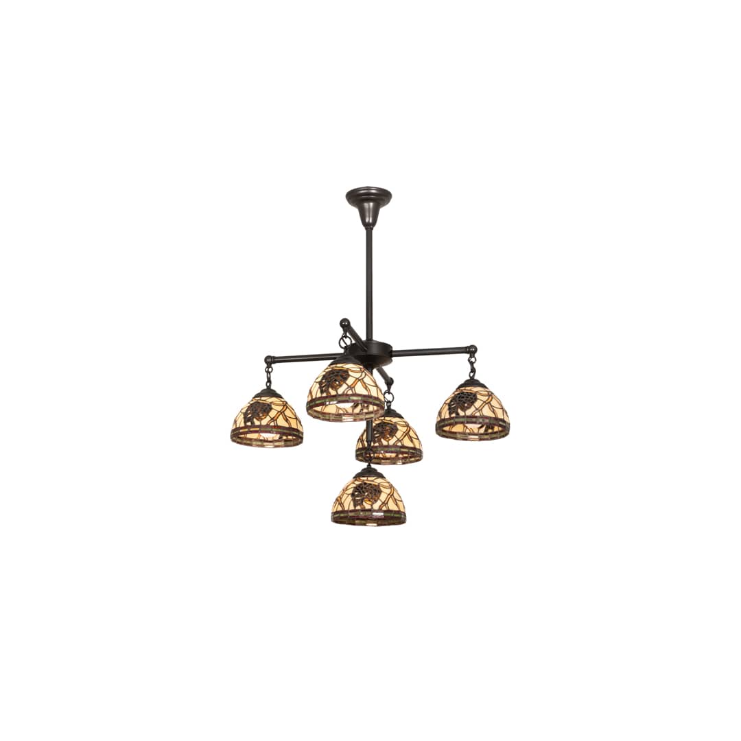 Pinecone 5 Light 30" Wide Chandelier