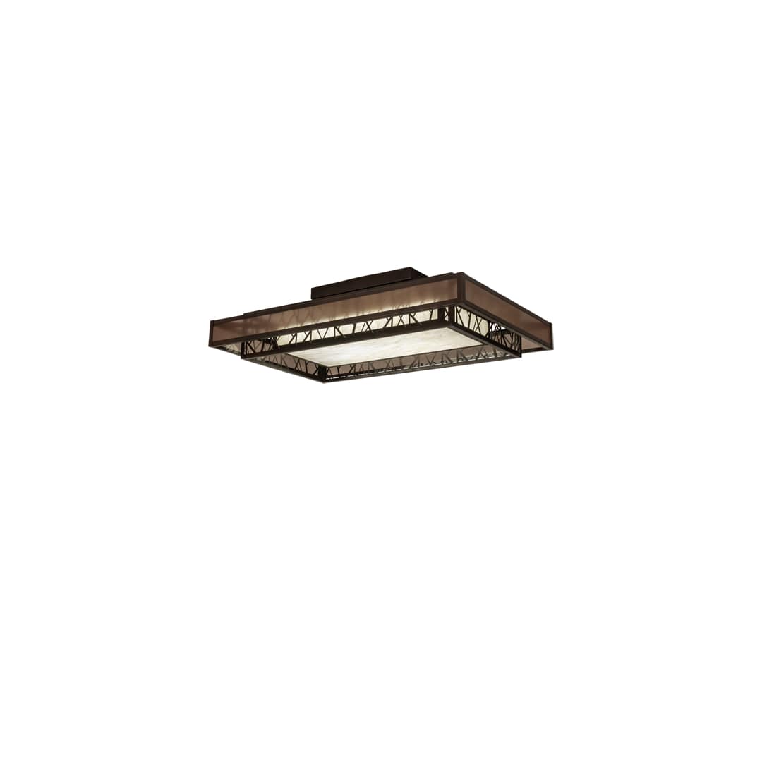 Quadrato Rich Umador 48" Wide LED Semi-Flush Ceiling Fixture