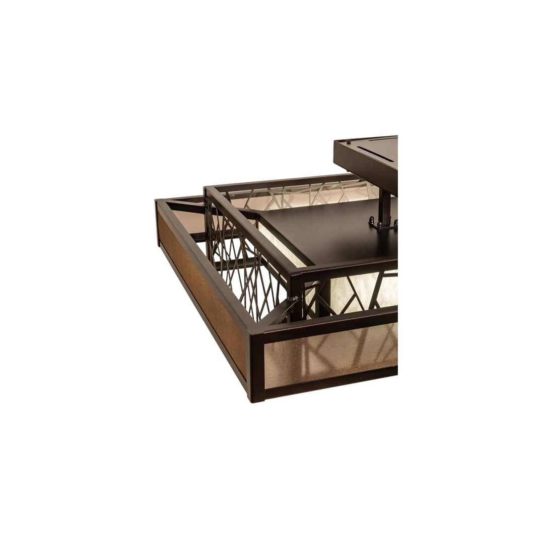 Quadrato Rich Umador 48" Wide LED Semi-Flush Ceiling Fixture