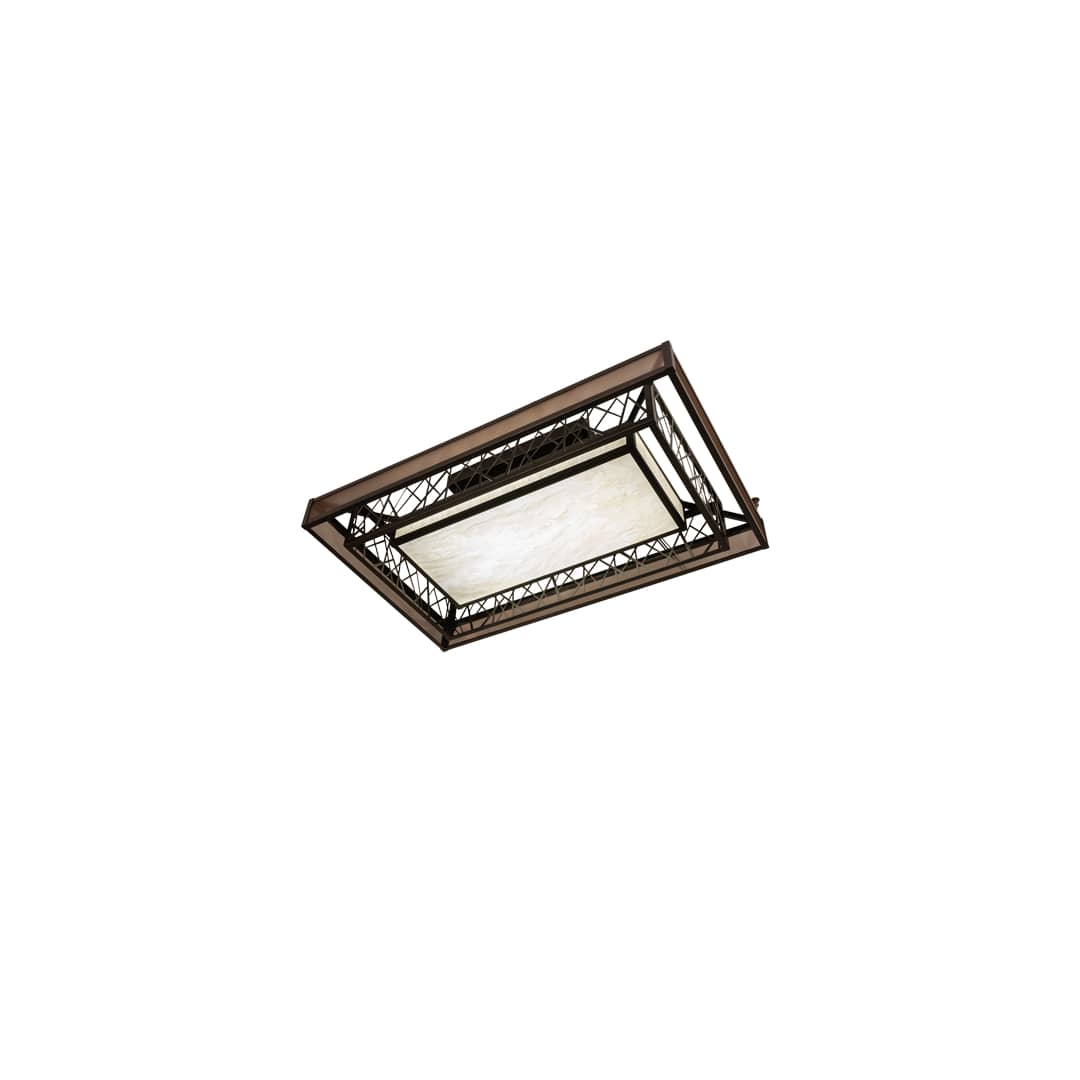Quadrato Rich Umador 48" Wide LED Semi-Flush Ceiling Fixture