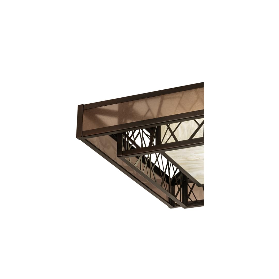 Quadrato Rich Umador 48" Wide LED Semi-Flush Ceiling Fixture