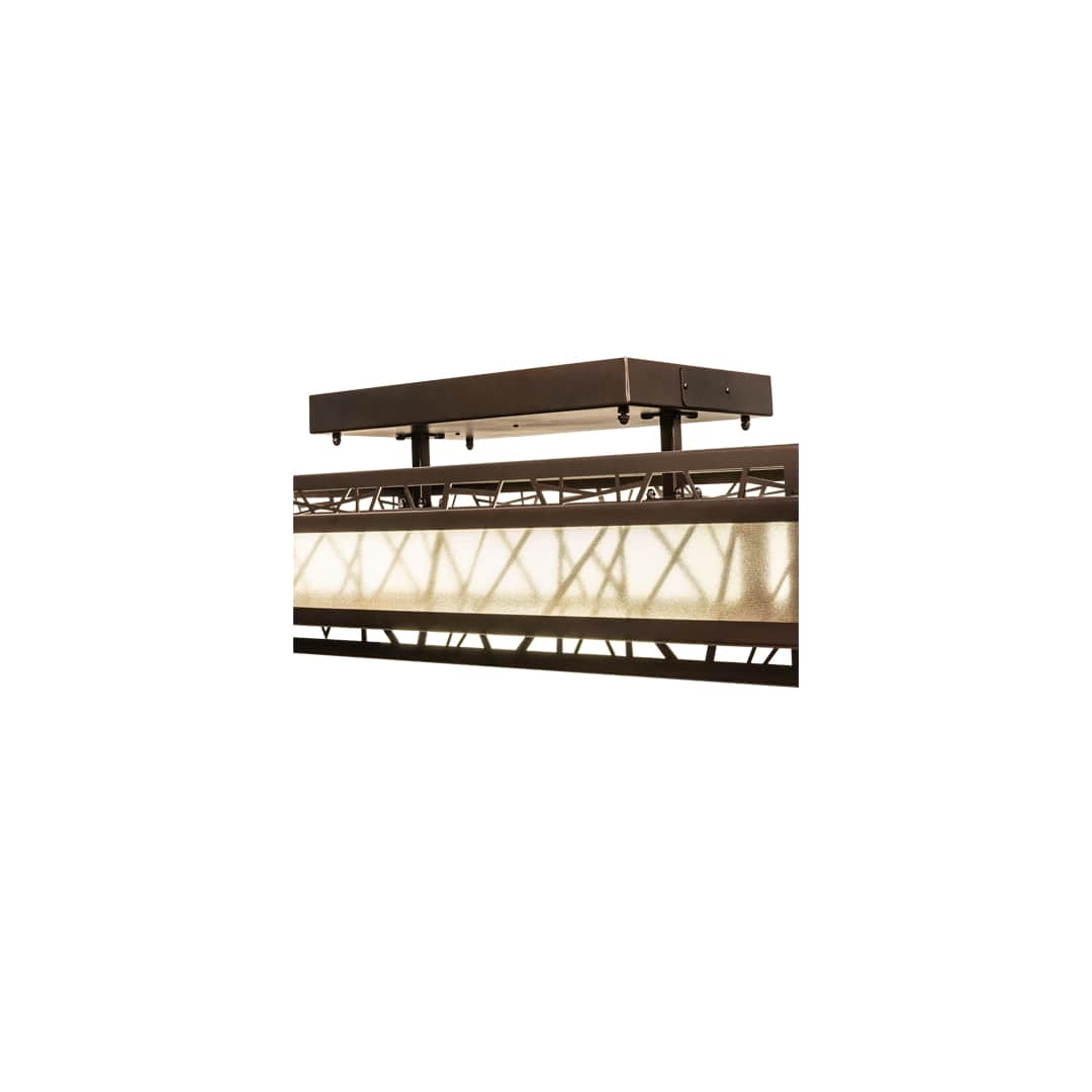 Quadrato Rich Umador 48" Wide LED Semi-Flush Ceiling Fixture