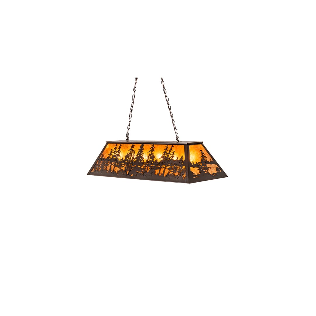 6 Light 48" Wide Billiard Linear Pendant