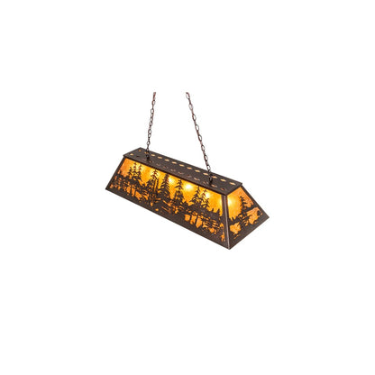 6 Light 48" Wide Billiard Linear Pendant