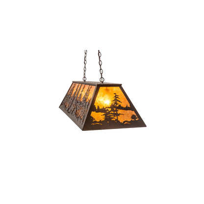 6 Light 48" Wide Billiard Linear Pendant