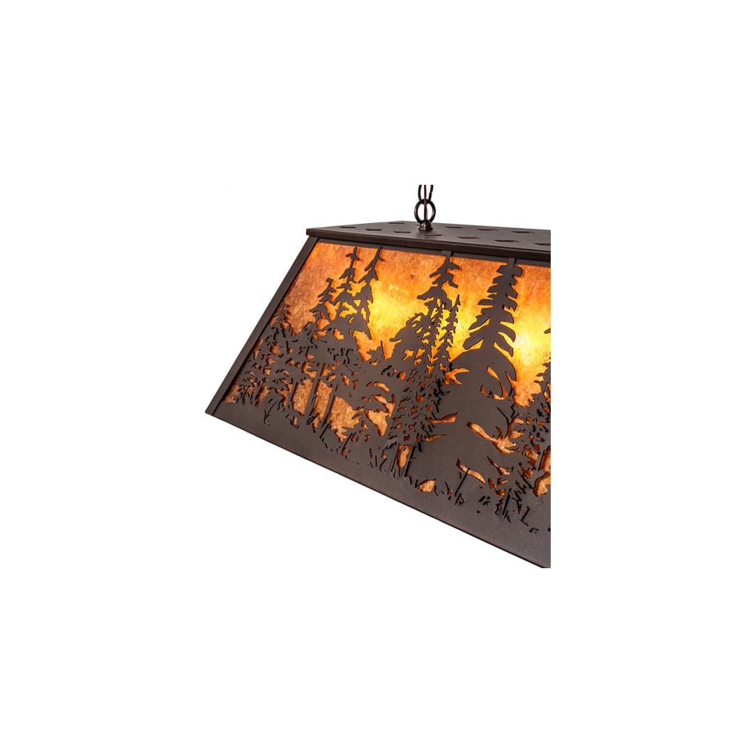 6 Light 48" Wide Billiard Linear Pendant