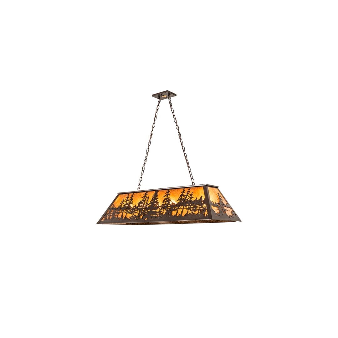6 Light 48" Wide Billiard Linear Pendant