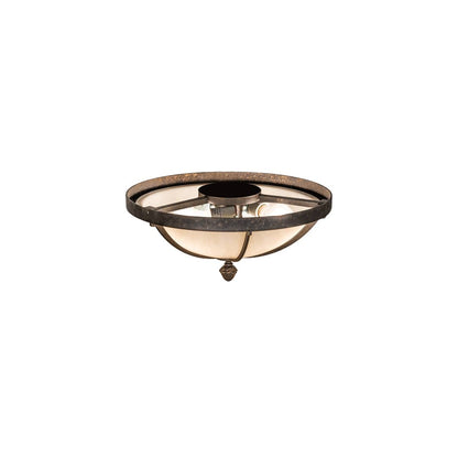 Dominga 3 Light 16" Wide Flush Mount Bowl Ceiling Fixture - Golden Bronze Finish