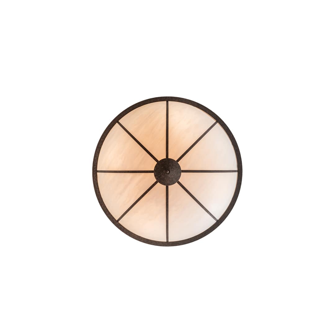 Commerce 8 Light 72" Wide Semi-Flush Bowl Ceiling Fixture - Rococo Finish