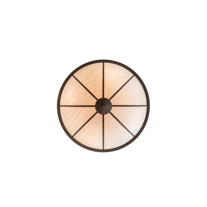 Commerce 8 Light 72" Wide Semi-Flush Bowl Ceiling Fixture - Rococo Finish