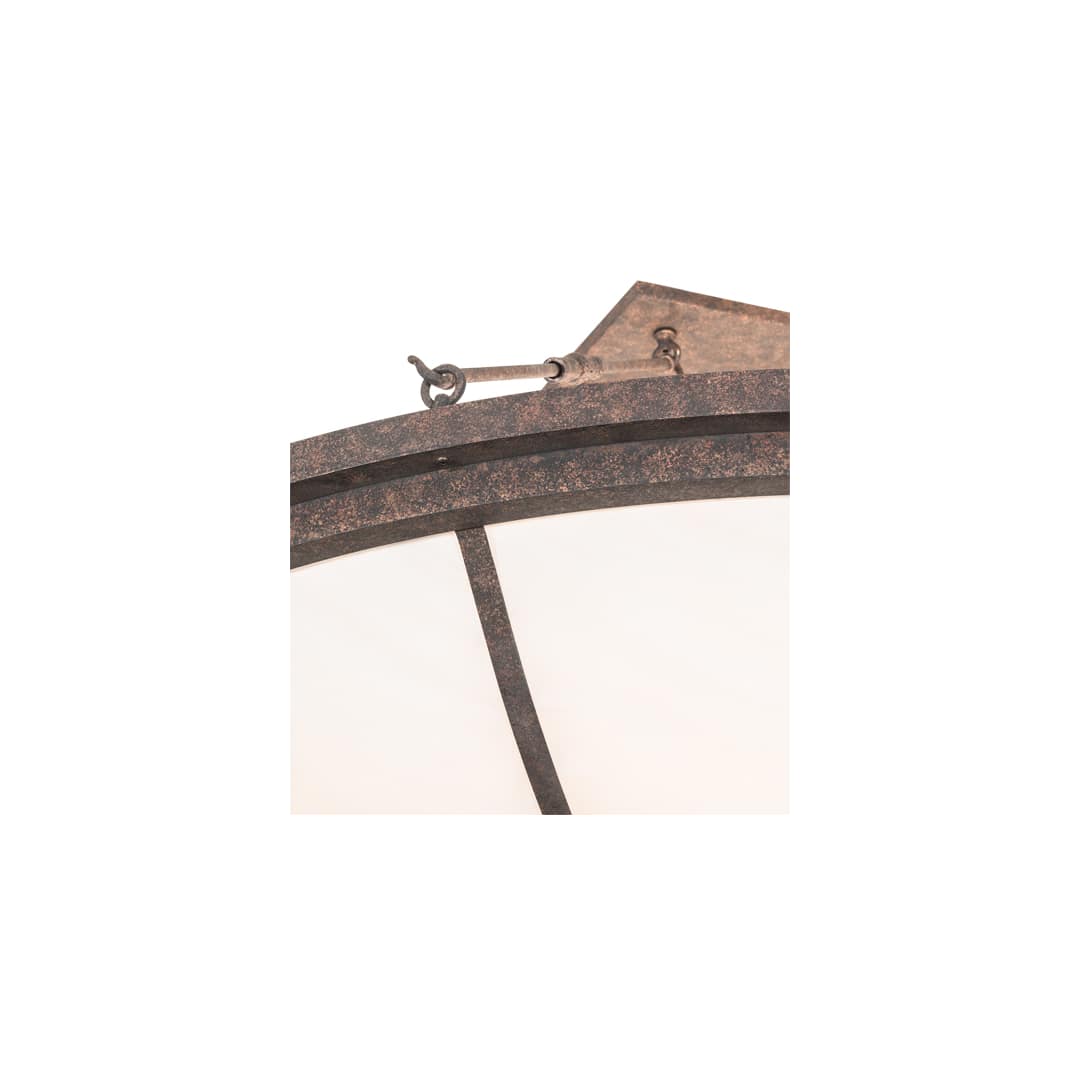 Commerce 8 Light 72" Wide Semi-Flush Bowl Ceiling Fixture - Rococo Finish