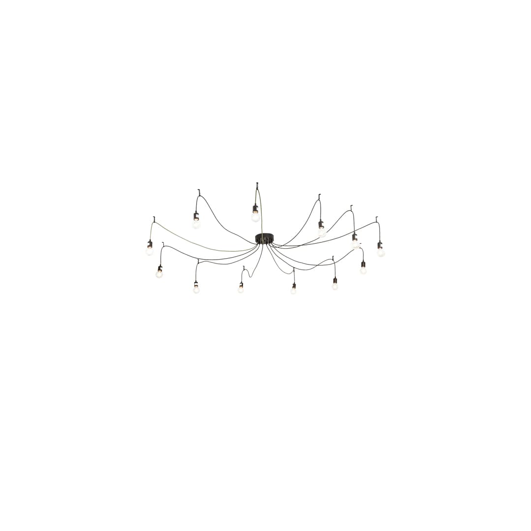 12 Light 120" Wide Suspension Multi Light Pendant