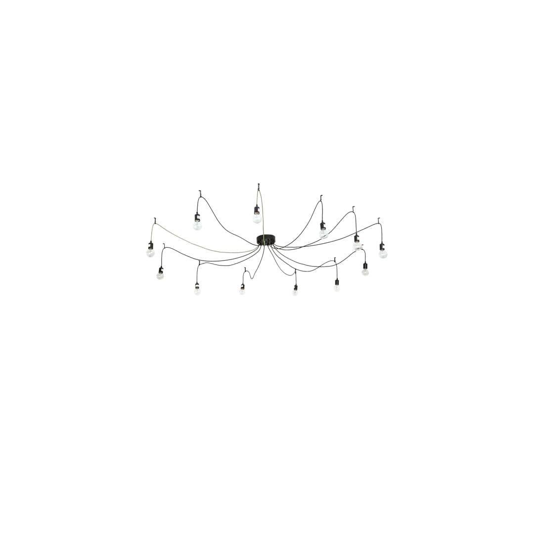 12 Light 120" Wide Suspension Multi Light Pendant