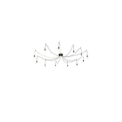 12 Light 120" Wide Suspension Multi Light Pendant