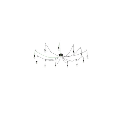 12 Light 120" Wide Suspension Multi Light Pendant