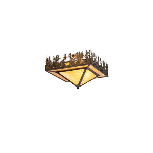 Pine Lake 2 Light 27" Wide Semi-Flush Ceiling Fixture