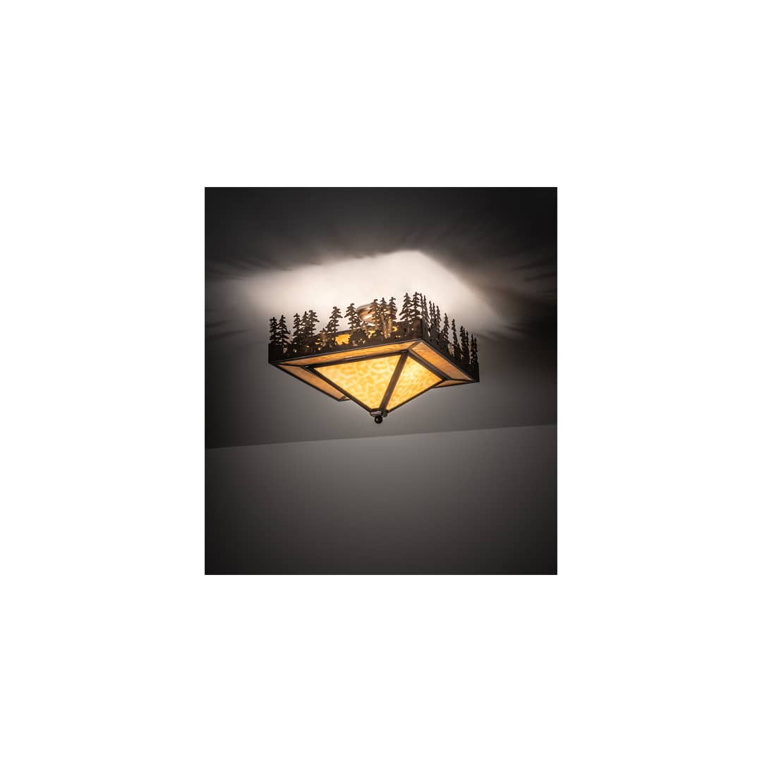 Pine Lake 2 Light 27" Wide Semi-Flush Ceiling Fixture