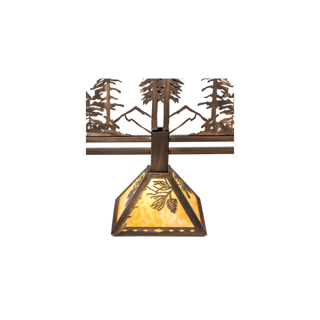 3 Light 45" Wide Linear Pendant