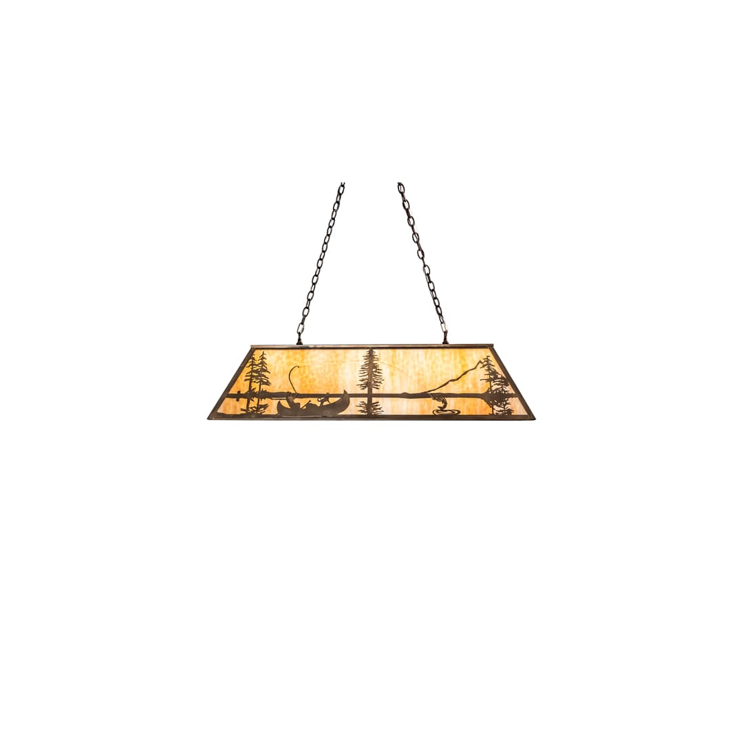 6 Light 48" Wide Billiard Linear Pendant