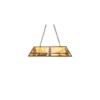 6 Light 48" Wide Billiard Linear Pendant