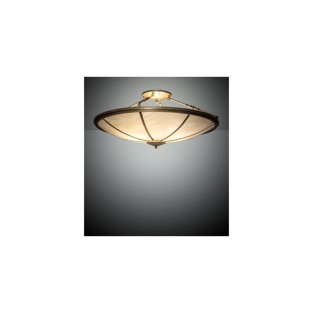 Commerce 8 Light 45" Wide Semi-Flush Bowl Ceiling Fixture